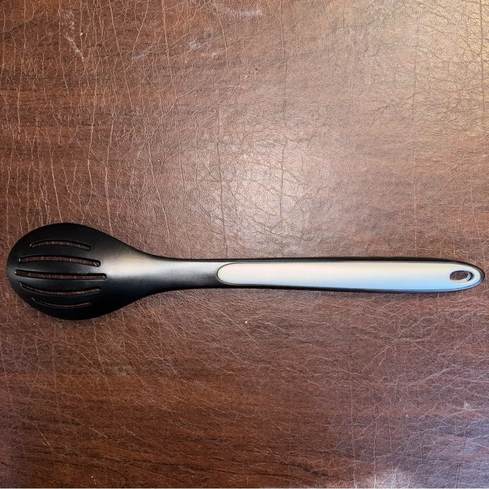 Calphalon‎ Black and Silver Slotted Spoon